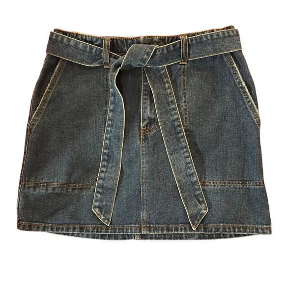 Billabong Live Simple Indigo Denim Skirt Dark Wash Size 29 - Picture 5 of 7